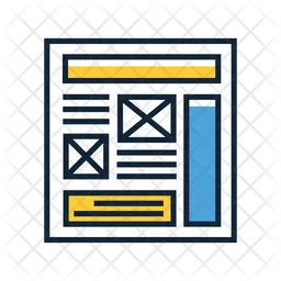 Wireframe sketching  Icon