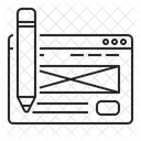 Wireframes De Baja Fidelidad Wireframes Wireframe 아이콘