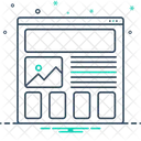 Prototipagem de Wireframing  Ícone