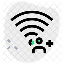 Wireless Add User  Icon