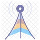 Wireless Antenna Connection Cloud Icon