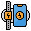 Wireless Charger Smartwatch Smartphone Icon