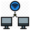 Wireless Computer Connection  Icon