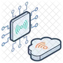 Wireless Network Wifi Network Microprocessor Icon