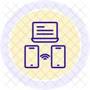 Wireless Connection Line Icon Icon
