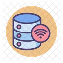 Wireless Database Database Wireless Data Icon