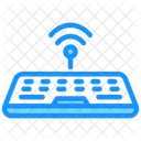 Wireless Keyboard Computer Signal Icon