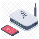 Wireless Network Broadband Network Router Icon