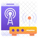 Wireless Network Access Internet Icon