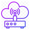 Wireless Network Cloud Storage Cloud Computing Symbol