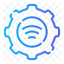 Wireless Services Wireless Internet Cogwheel Icon