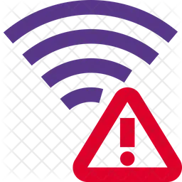 Wireless Warning Alert  Icon