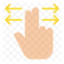 Finger Geste Horizontal Icon