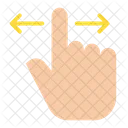 Finger Geste Horizontal Icon