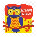 Wisdom Wins Owl Bird Creature Icon