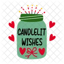 Wish Jar Container New Year Icon