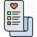 Wish List Document Paper Icon