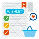 Wishlist Shopping Ecommerce Icon