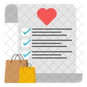 Wishlist Paper Page Icon