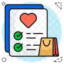 Wishlist Shopping List Paper Icon