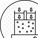 Wissenschaft Atom Festkorper Symbol