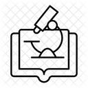 Wissenschaftliche Bildung Mikroskop Forschungsinstrument Symbol