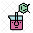 Chemikalie Flaschen Wissenschaft Icon