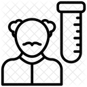 Wissenschaftler Chemiker Forscher Symbol