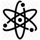 Wissenschaftssymbol Atomwissenschaft Atomsystem Symbol