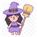 Witch Woman Costume Icon