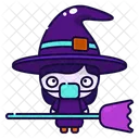 Witch Halloween Costume Icon