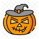 Witch Pumpkin Halloween Icon