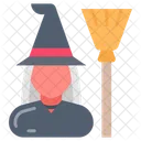 Witch Broom Wand Icon