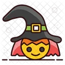 Witch Character Witch Face Wizard Icon