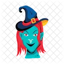Witch Hat Witch Face Witch Head Icon