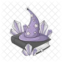 Witch Hat Magic Book Magic Icon