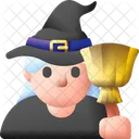 Witch Halloween Magic Icon