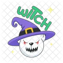 Wizard Bear Witch Teddy Halloween Witch Symbol