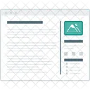 With Sidebar Wireframe Icon