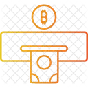 Withdraw Bitcoin Money Icon