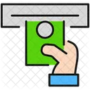 お金、現金、ATM アイコン