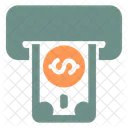 Withdraw Dollar Income Icon