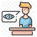Witness Man Eye Witness Icon