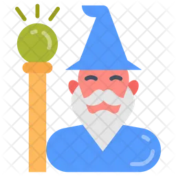 Wizard Icon - Download in Flat Style