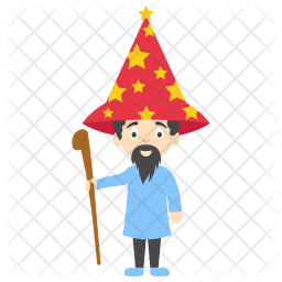Wizard Cartoon Icon