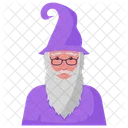 Wizard Old Man Magician Icon