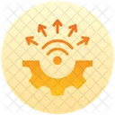 WLAN Zahnrad Getriebe Symbol