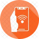 WLAN Hand Halten Telefon Wireless Fidelity Symbol