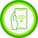 WLAN Hand Halten Telefon Wireless Fidelity Symbol