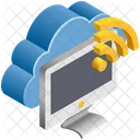 Cloud Computer WLAN Icon